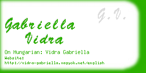 gabriella vidra business card